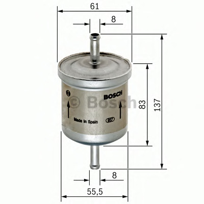 Filtro carburante BOSCH 0 450 905 287