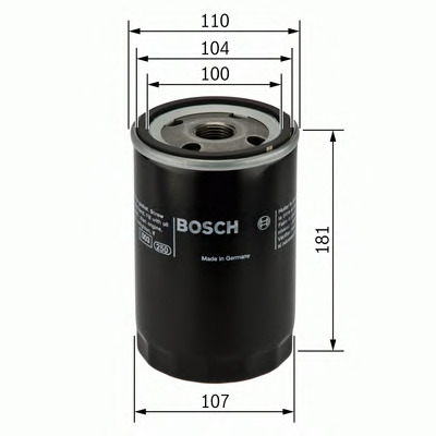 Filtro olio BOSCH 0 451 300 004