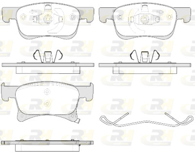 Set di 4 pastiglie freno ROADHOUSE 21580.02