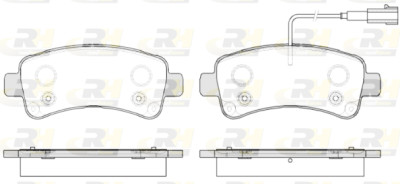 Set di 4 pastiglie freno ROADHOUSE 21588.02