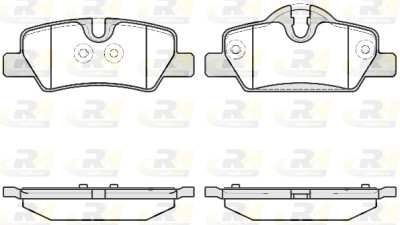 Set di 4 pastiglie freno ROADHOUSE 21600.00