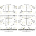 Set di 4 pastiglie freno ROADHOUSE 21249.22