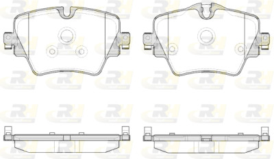 Set di 4 pastiglie freno ROADHOUSE 21625.08
