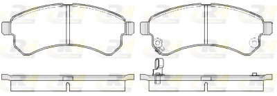 Set di 4 pastiglie freno ROADHOUSE 21581.01