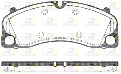 Set di 4 pastiglie freno ROADHOUSE 21509.00