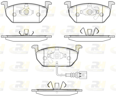 Set di 4 pastiglie freno ROADHOUSE 21601.01