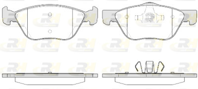 Set di 4 pastiglie freno ROADHOUSE 2589.20
