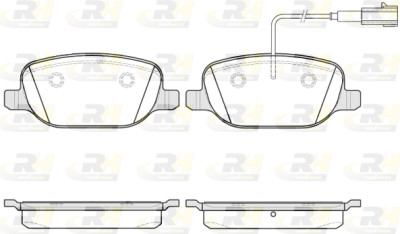 Set di 4 pastiglie freno ROADHOUSE 2878.12