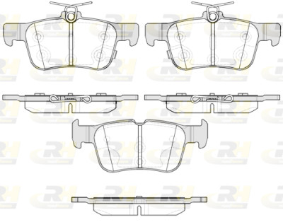 Set di 4 pastiglie freno ROADHOUSE 21551.12