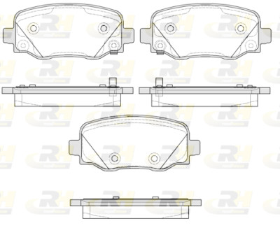 Set di 4 pastiglie freno ROADHOUSE 21578.02