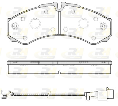 Set di 4 pastiglie freno ROADHOUSE 2651.52