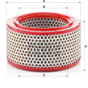 Filtro aria MANN-FILTER C 1427