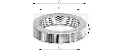 Filtro aria MANN-FILTER C 2154