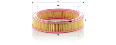 Filtro aria MANN-FILTER C 2638/1