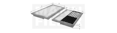 Filtro aria MANN-FILTER C27000-2