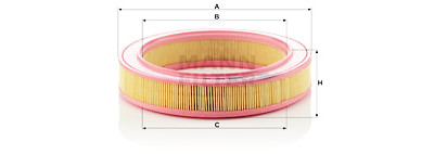 Filtro aria MANN-FILTER C 2863