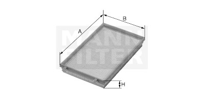 Filtro aria MANN-FILTER C 3088