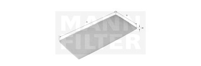 Filtro aria abitacolo MANN-FILTER CU1490021-2