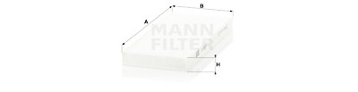 Filtro aria abitacolo MANN-FILTER CU 2216-2