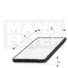 Filtro aria abitacolo MANN-FILTER CU 42 100