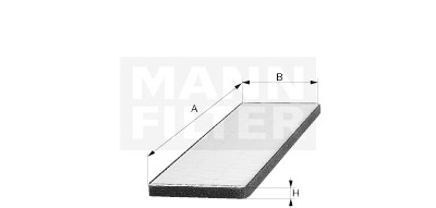 Filtro aria abitacolo MANN-FILTER CUK 5352