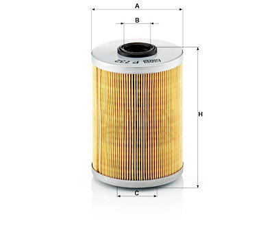 Filtro carburante MANN-FILTER P 732 x