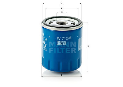 Filtro de aceite W7128