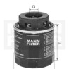 Filtro olio MANN-FILTER W712/91
