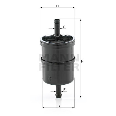 Filtro carburante MANN-FILTER WK42/4
