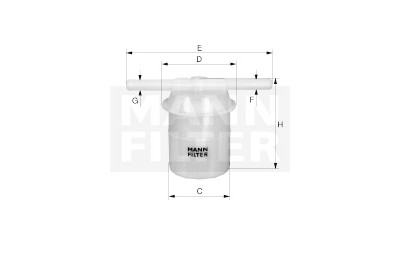 Filtro carburante MANN-FILTER WK42/83
