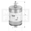 Filtro carburante MANN-FILTER WK 504