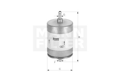 Filtro carburante MANN-FILTER WK 504