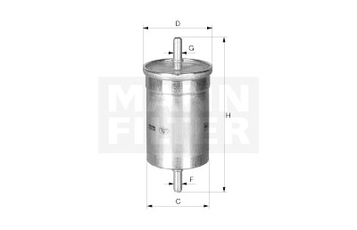 Filtro carburante MANN-FILTER WK612/1