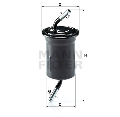 Filtro carburante MANN-FILTER WK 614/9