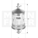 Filtro carburante MANN-FILTER WK66/1