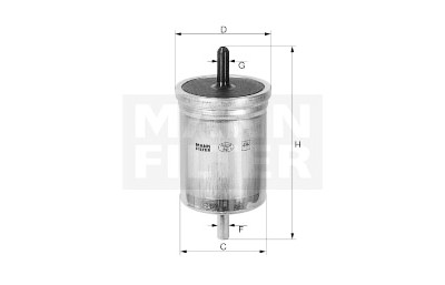 Filtro carburante MANN-FILTER WK 68
