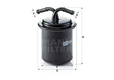 Filtro carburante MANN-FILTER WK 711