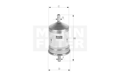 Filtro carburante MANN-FILTER WK79/80