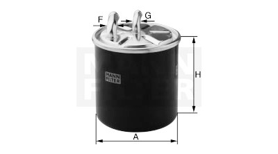 Filtro carburante MANN-FILTER WK 8029