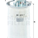 Filtro carburante MANN-FILTER WK 823/1
