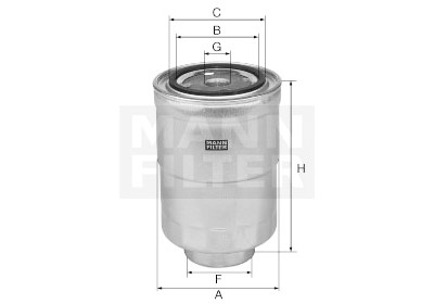 Filtro carburante MANN-FILTER WK 828