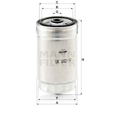 Filtro carburante MANN-FILTER WK 842/10