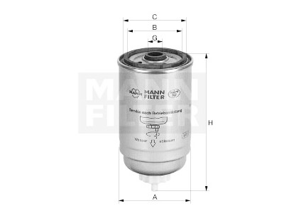 Filtro carburante MANN-FILTER WK 842/22
