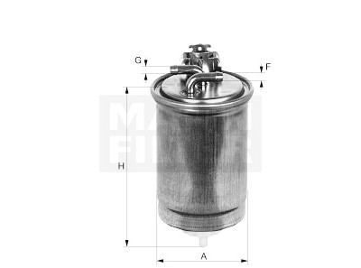 Filtro carburante MANN-FILTER WK 853/9