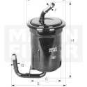 Filtro carburante MANN-FILTER WK 614