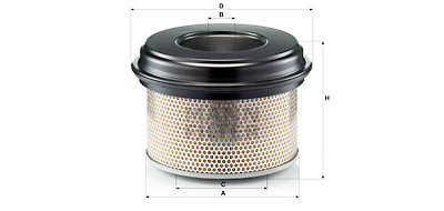 Filtro aria MANN-FILTER C 33 922