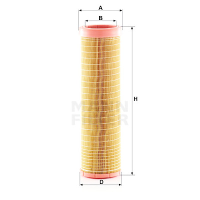 Filtro aria supplementare MANN-FILTER CF 15 116/2