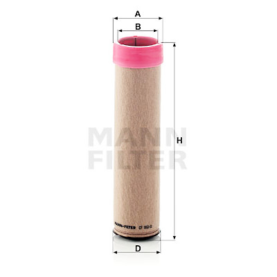 Filtro aria supplementare MANN-FILTER CF 850/2