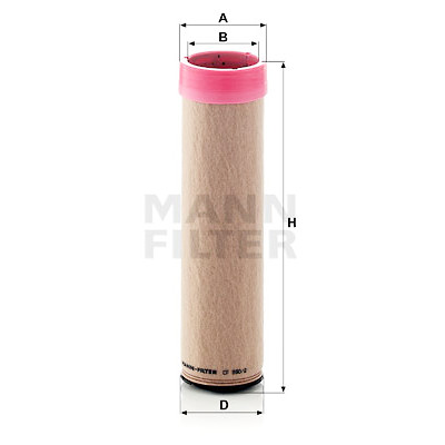 Filtro aria supplementare MANN-FILTER CF 990/2