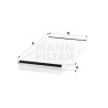 Filtro aria abitacolo MANN-FILTER CU 6076